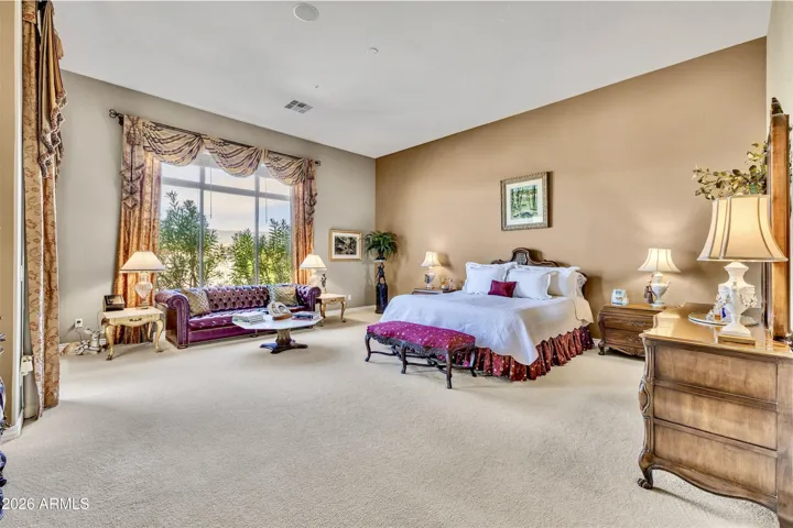 Expansive Primary Bedroom with sitting area.