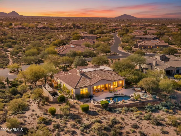 Aerial view of this stunning property.