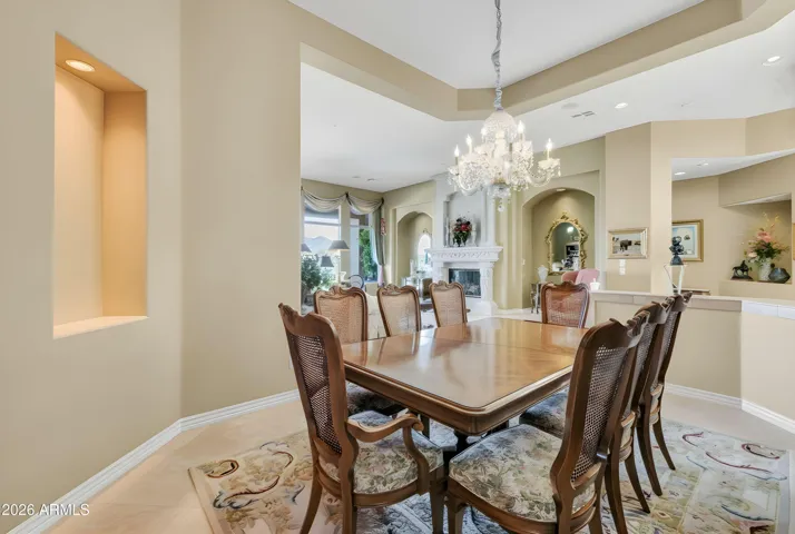 virtually painted. Celebrate holidays in this beautiful & open dining room