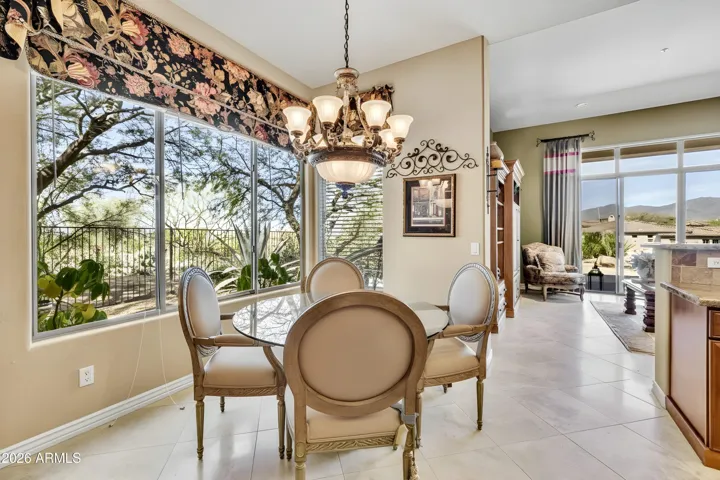 Eat-in kitchen overlooks scenic yard!