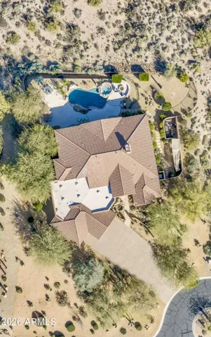 Cul-de-sac at the bottom showcases large lot