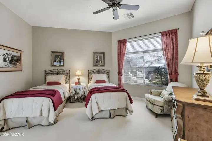Another large guest bedroom. Virtually painted back wall.