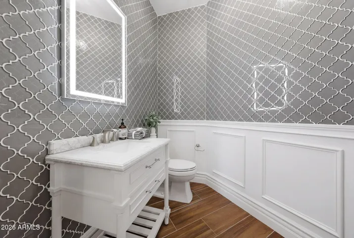 Elegant half bath for guests