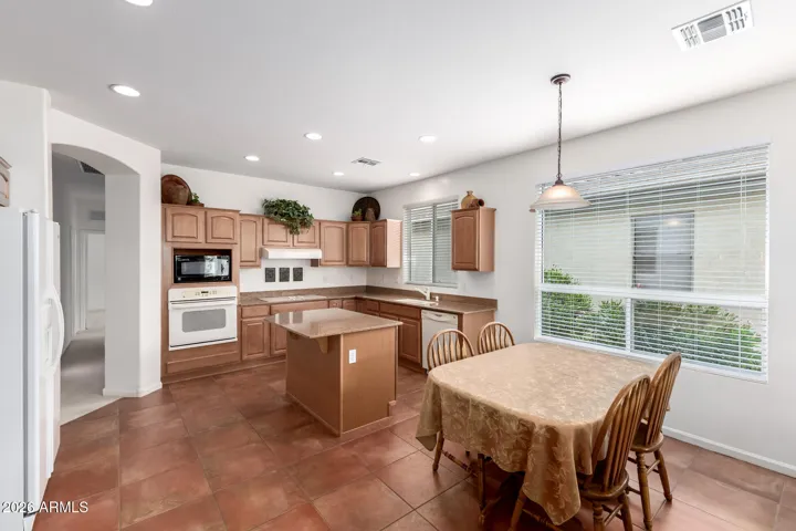dining area & kitchen