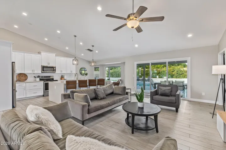 Very open and spacious with beautiful views out back