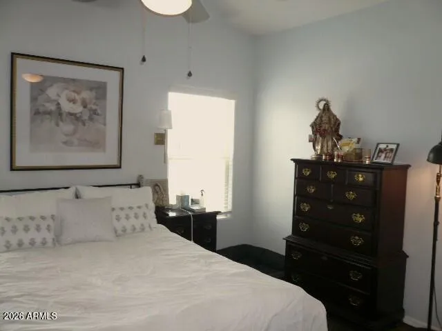 Large master with vaulted ceilings...