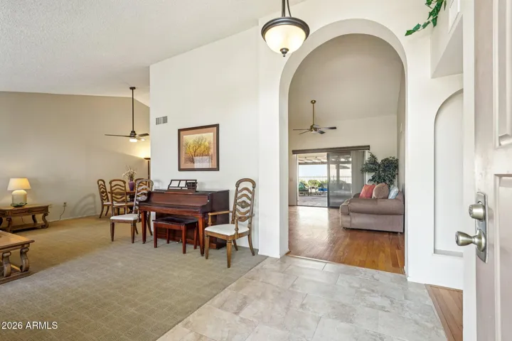 Interior Entrance looking into Family room