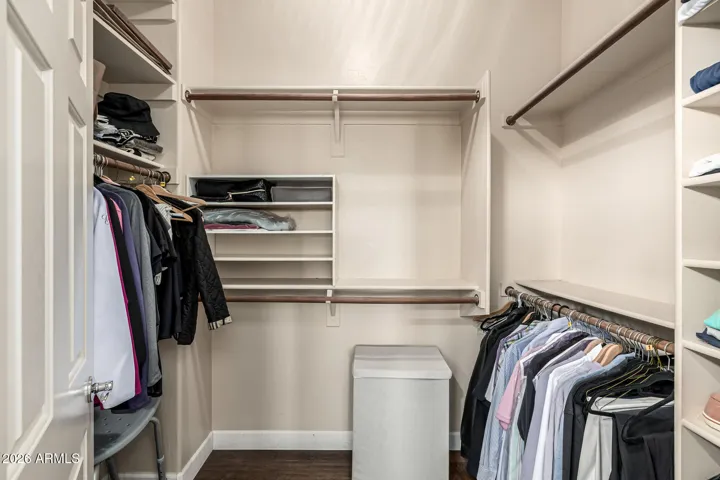 Primary walk in closet