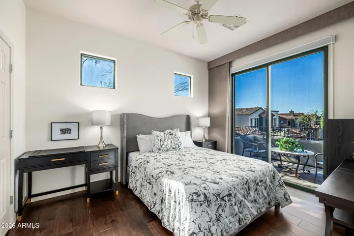 2nd Bedroom with private balcony