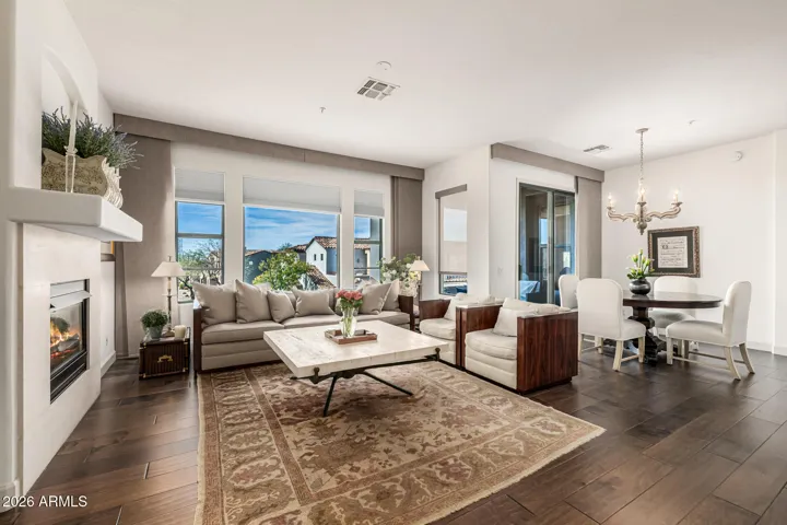 Great room with dining area