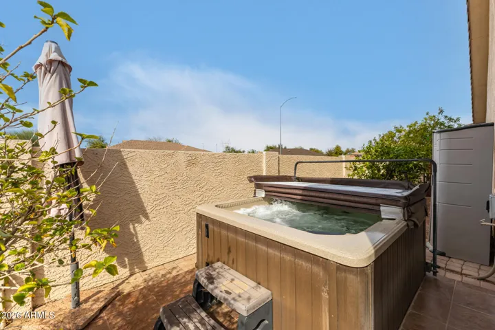 Spa-Hottub right off the sunroom on the West side of the yard. Golden-Hour never looked so GOOOOD!