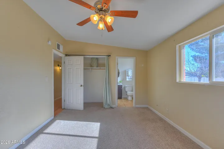 Primary back angle with closet and private bath