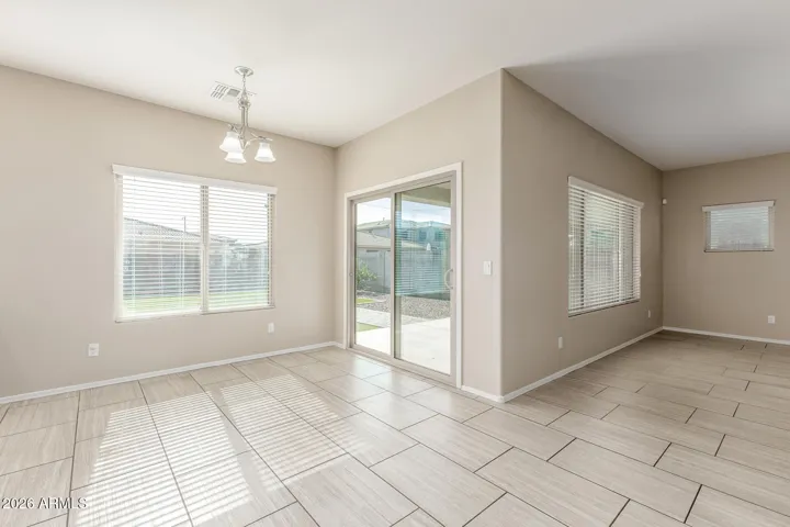 Breakfast Nook with slider to back patio