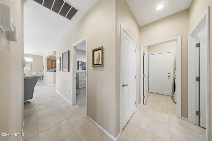 Hallway to Bedrooms. No Carpet