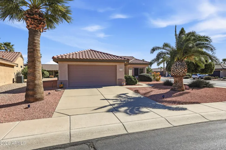Front of property on a Corner Lot