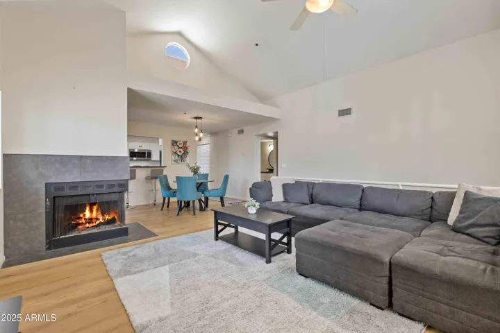 Living Room with Fireplace