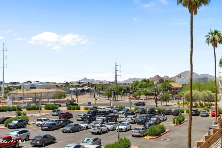 Covered Parking garage as well as plenty of additional parking