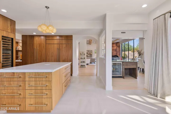 Kitchen into Bar Area