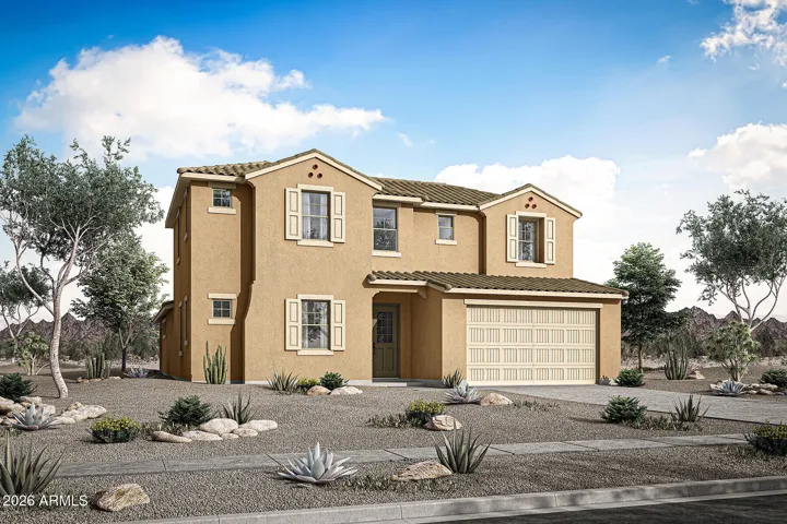 Rendering. Actual home color may vary.