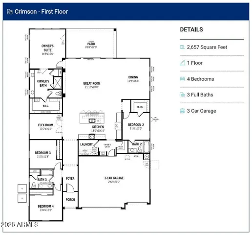 Base floorplan shown. Actual floorplan may vary based on architectural options not shown, when applicable.