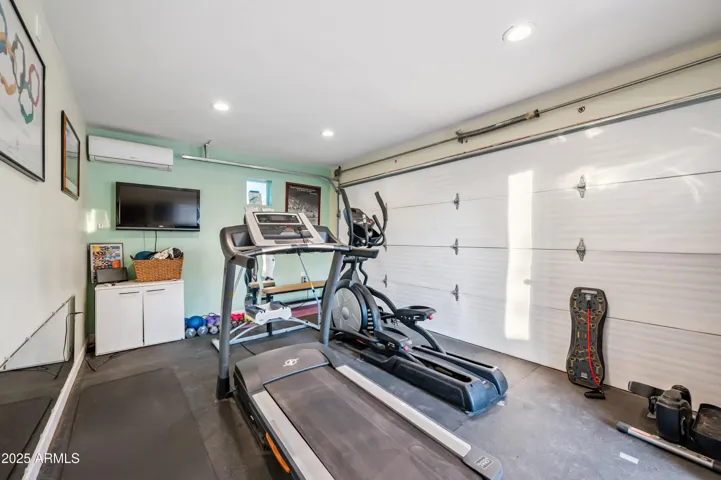 Detached garage being used as gym!