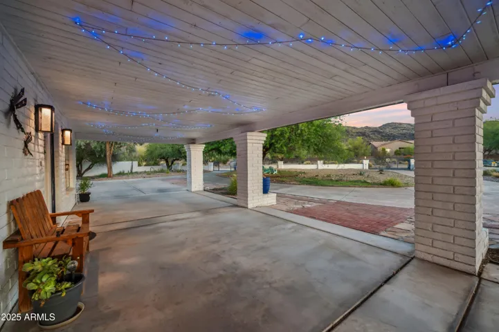 Shady Porte Cochere