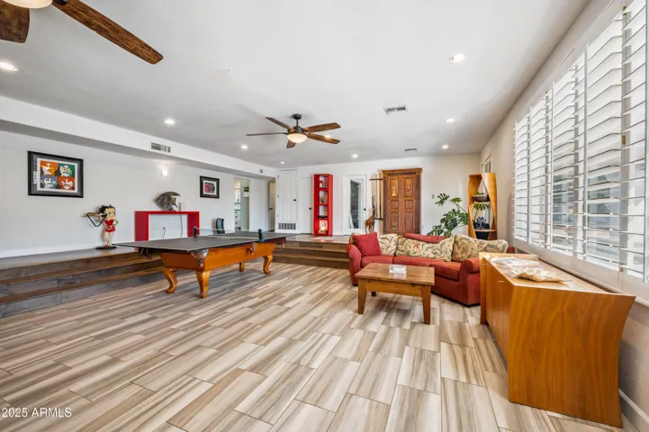 Game Room with full size bar