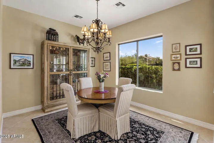 Eat in the kitchen, breakfast bar or dining room.