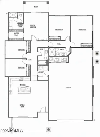 Labyrinth Floor Plan - 5 Bedroom Option - 2D