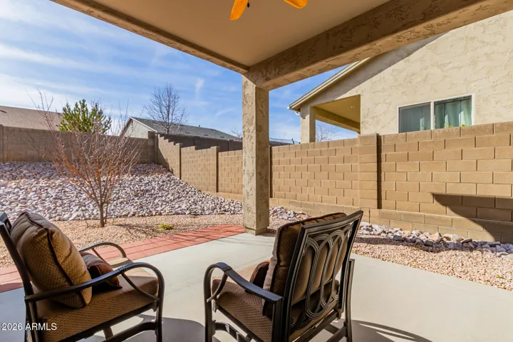 ROCKED LANDSCAPING - COVERED PATIO