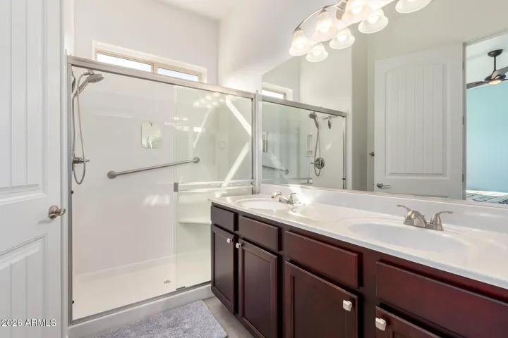 DUAL VANITY- WALK-IN SHOWER IN MASTER BATH