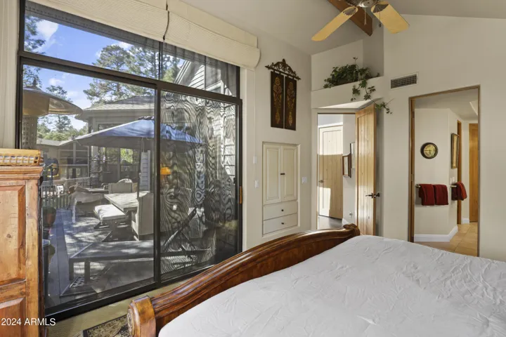 Beautiful views from huge windows in Master bedroom 1.