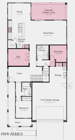 Additional Highlights Include: Gourmet kitchen, Study in place of formal dining, extended outdoor living, flex room with garage storage in place of tandem garage, super shower at primary bath, and garage service door.