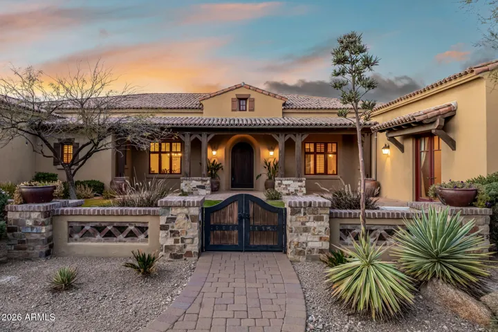 Private Gated Courtyard Entry.
