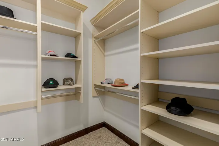 Bedroom 3 Walk In Closet with Shelves.