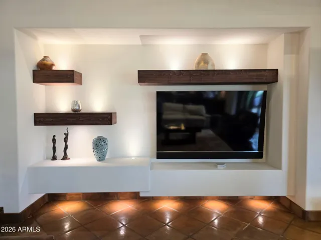 Custom Built In Wall Unit with Back Lights & Accent Lights.