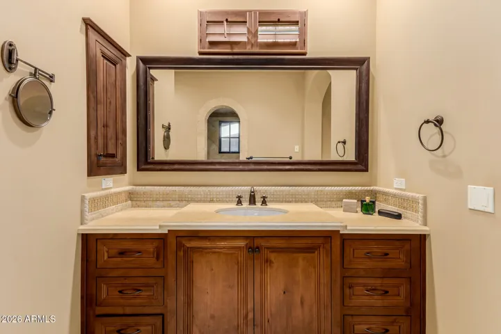 Vanity Area 1 in Primary Bathroom. Separate Exclusive Private Toilet near Vanity Area 1.