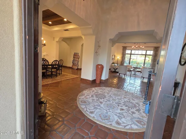 A Broad View from Foyer: Formal Dining, Formal Living and Office Room to the Right.