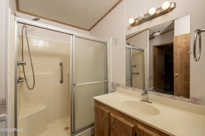 Bathroom with walk in shower