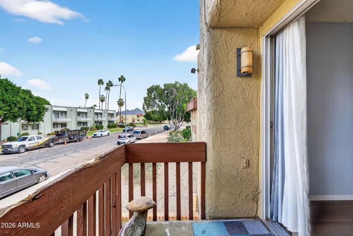 Balcony overlooking Tuckey Ave.