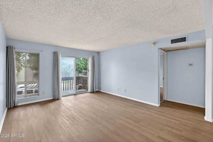 Living room with luxury plank flooring