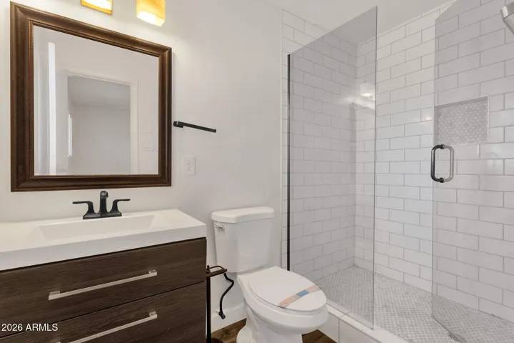 Beautifully remodeled master bathroom