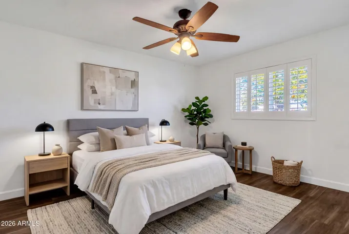 Staged Master bedroom