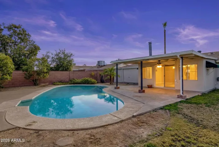 Large backyard