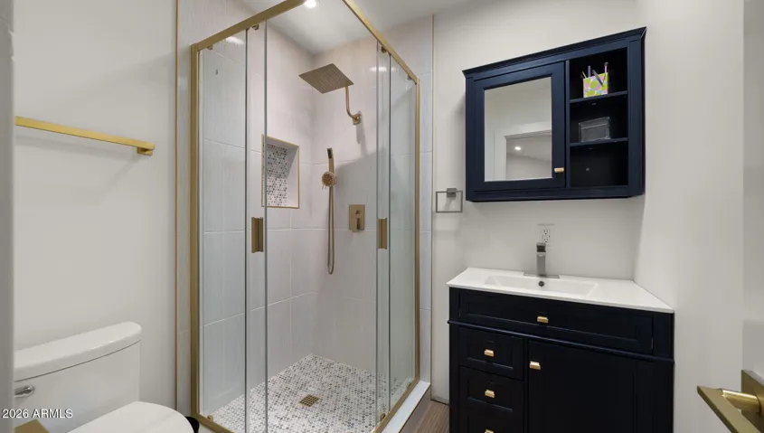 Third full bathroom en suite for bedroom two