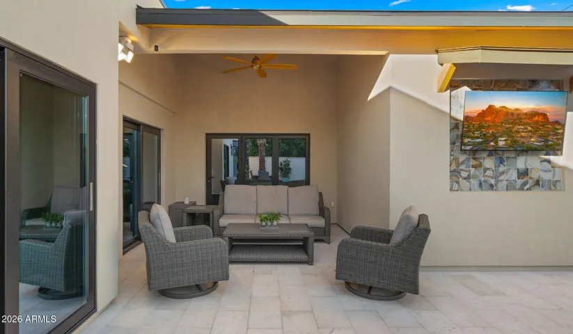 Covered patio