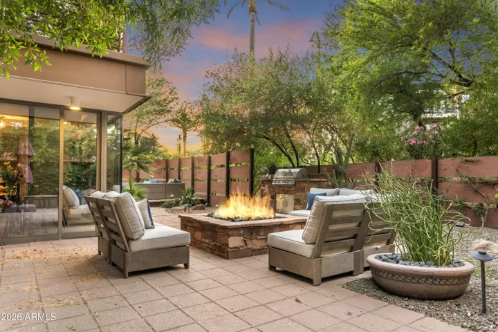 Gas fire pit and gas BBQ