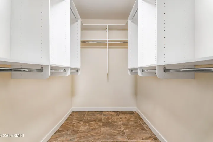 Located in the primary bedroom