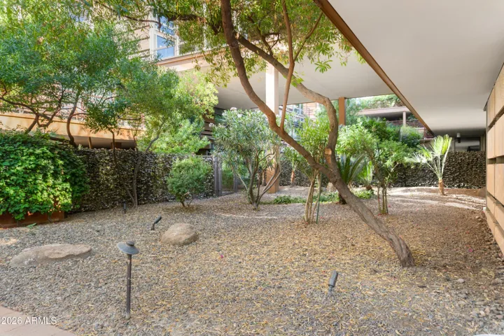 Towards the interior of Optima Camelview Village