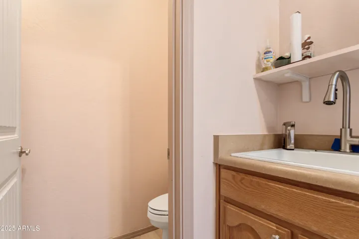 Laundry sink and half bath
